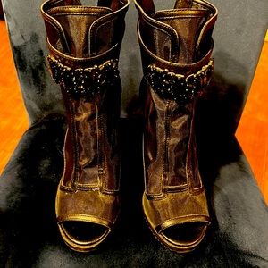 Karl Lagerfeld black Booty shoes 8.5